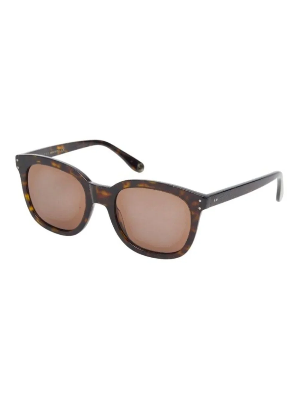 Gucci Interlocking Wellington Sunglasses Brown Acetate Eyewear